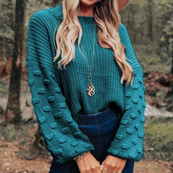 Vici Sweaters - VICI | Bubble Sleeve Sweater
